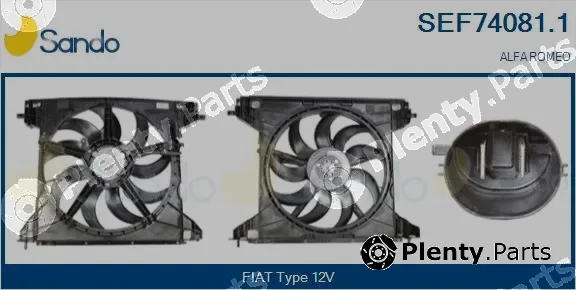 Sando SEF74081.1 — Electric Motor, radiator fan