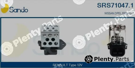 Sando SRS71047.1 — Series resistor, electric motor (radiator fan)