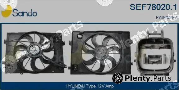 Sando SEF78020.1 — Electric Motor, radiator fan