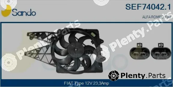 Sando SEF74042.1 — Electric Motor, radiator fan