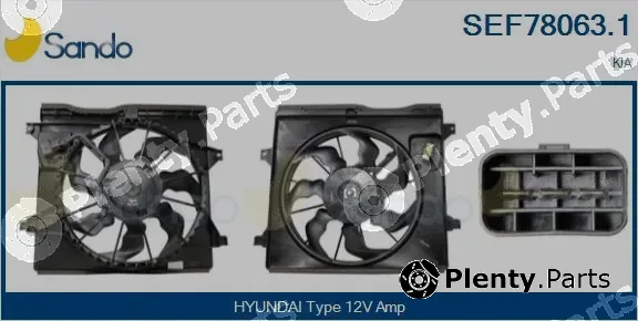 Sando SEF78063.1 — Electric Motor, radiator fan