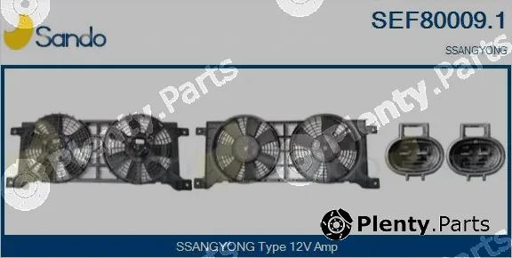 Sando SEF80009.1 — Electric Motor, radiator fan