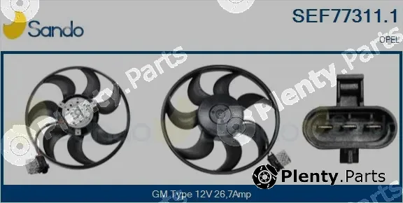 Sando SEF77311.1 — Fan, engine cooling