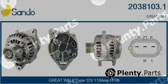 Sando 2038103.1 — Alternator