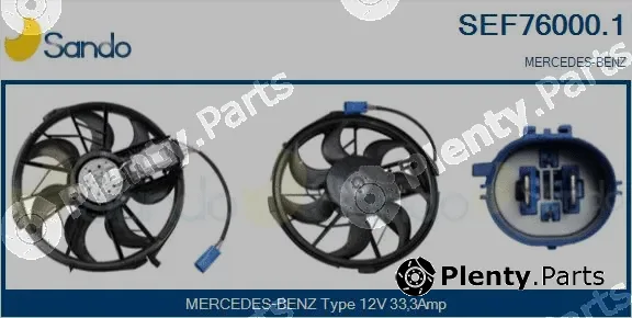 Sando SEF76000.1 — Electric Motor, radiator fan