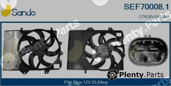 Sando SEF70008.1 — Electric Motor, radiator fan
