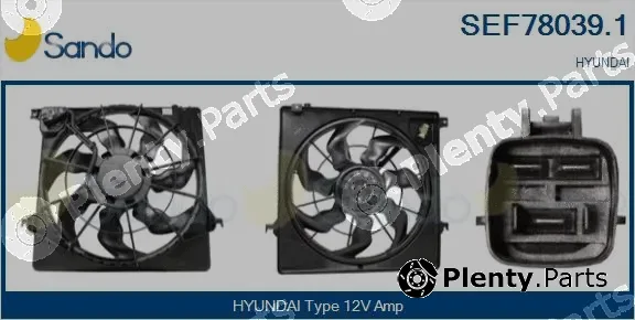 Sando SEF78039.1 — Electric Motor, radiator fan