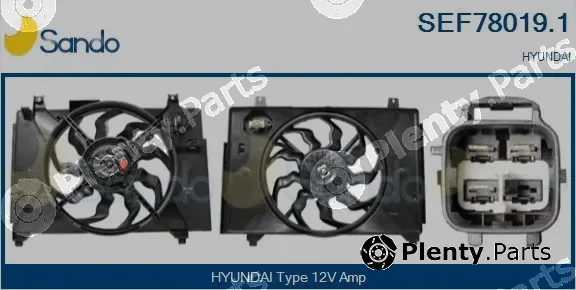 Sando SEF78019.1 — Electric Motor, radiator fan