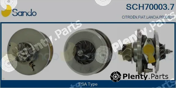 Sando SCH70003.7 — Core assembly, turbocharger