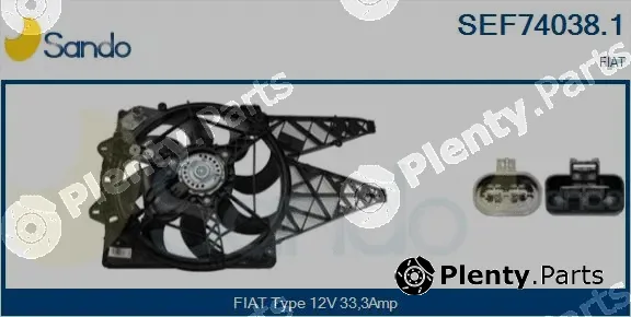 Sando SEF74038.1 — Electric Motor, radiator fan