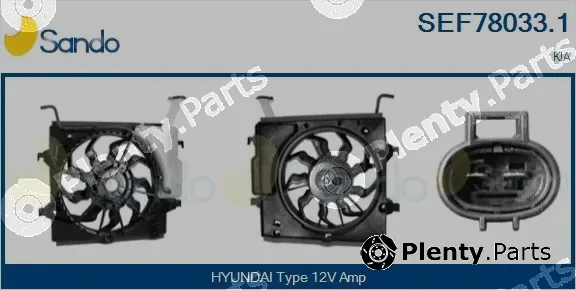 Sando SEF78033.1 — Electric Motor, radiator fan