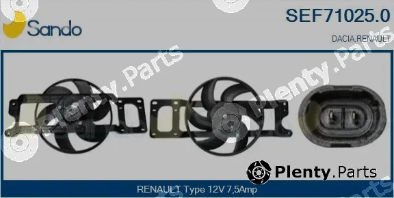 Sando SEF71025.0 — Electric Motor, radiator fan