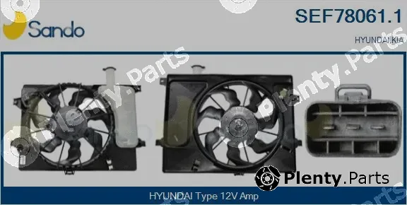 Sando SEF78061.1 — Electric Motor, radiator fan