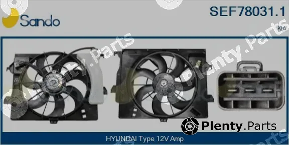 Sando SEF78031.1 — Electric Motor, radiator fan