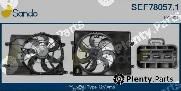 Sando SEF78057.1 — Electric Motor, radiator fan