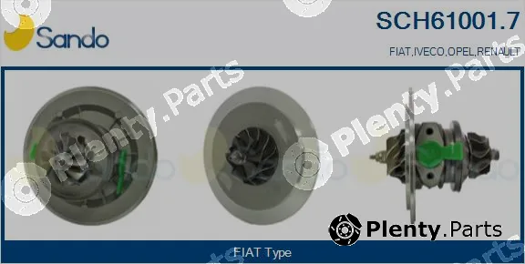 Sando SCH61001.7 — Core assembly, turbocharger