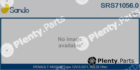 Sando SRS71056.0 — Resistor, interior blower