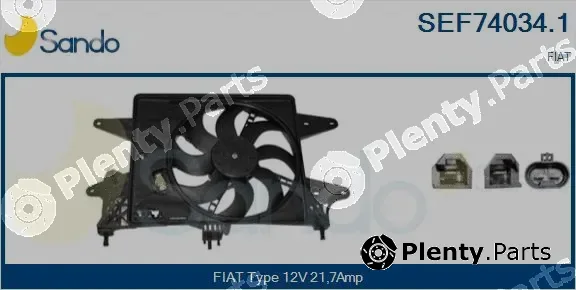 Sando SEF74034.1 — Electric Motor, radiator fan