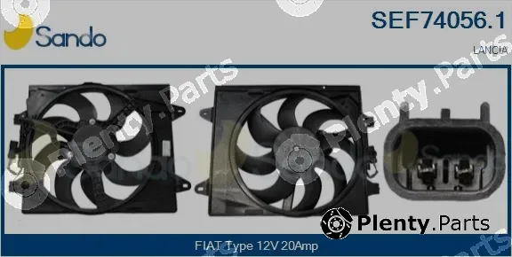 Sando SEF74056.1 — Electric Motor, radiator fan