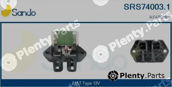 Sando SRS74003.1 — Series resistor, electric motor (radiator fan)
