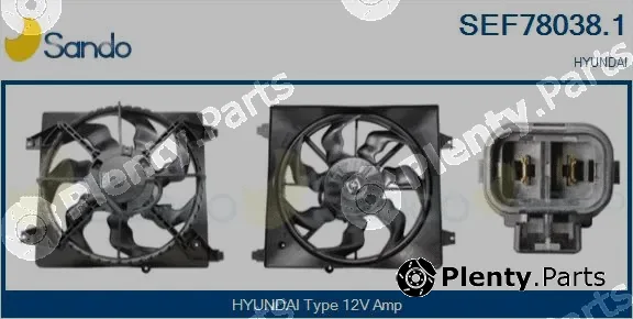 Sando SEF78038.1 — Electric Motor, radiator fan