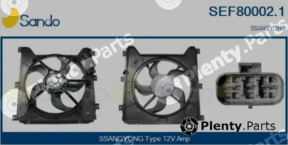 Sando SEF80002.1 — Electric Motor, radiator fan