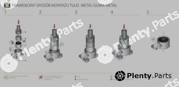 Tedgum 00168497 — Mounting, shock absorber