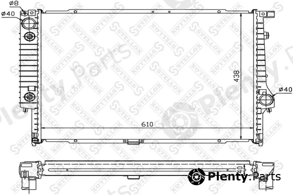 Stellox 10-25415-SX — Radiator, engine cooling