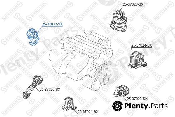 Stellox 25-37022-SX — Mounting, engine