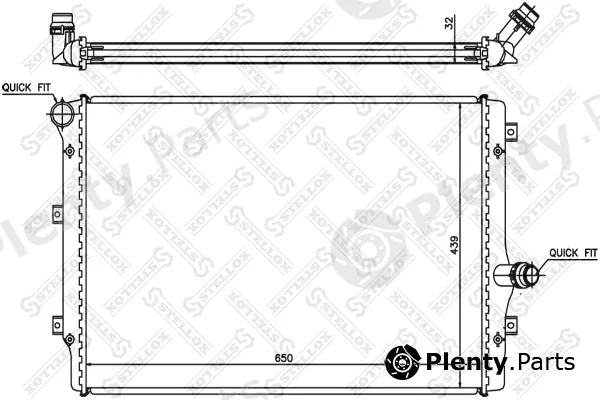 Stellox 10-25206-SX — Radiator, engine cooling