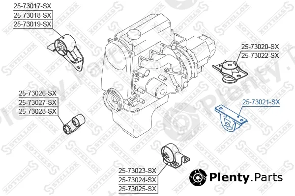 Stellox 25-73021-SX — Mounting, engine