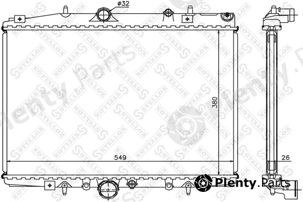 Stellox 10-25229-SX — Radiator, engine cooling