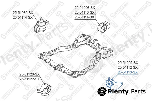 Stellox 25-51113-SX — Mounting, engine