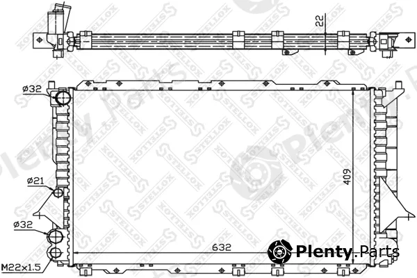 Stellox 10-25081-SX — Radiator, engine cooling