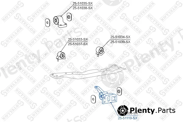 Stellox 25-51119-SX — Mounting, engine