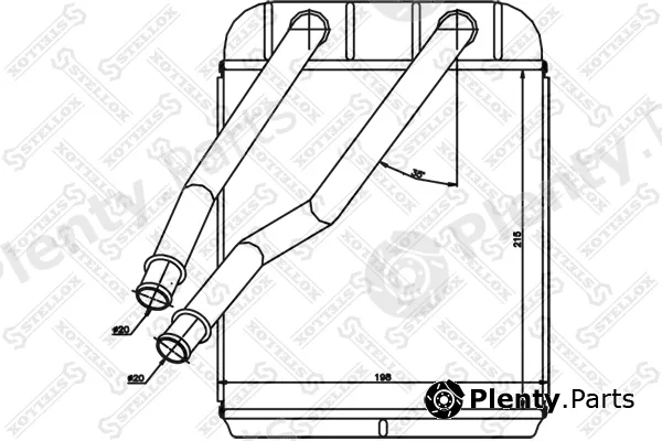 Stellox 10-35205-SX — Heat Exchanger, interior heating