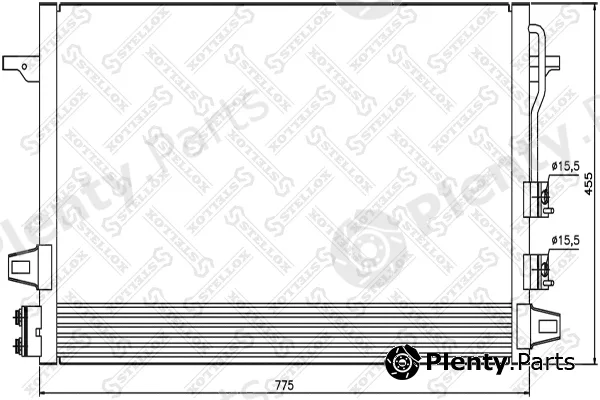 Stellox 10-45499-SX — Condenser, air conditioning
