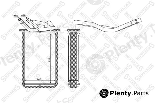 Stellox 10-35134-SX — Heat Exchanger, interior heating