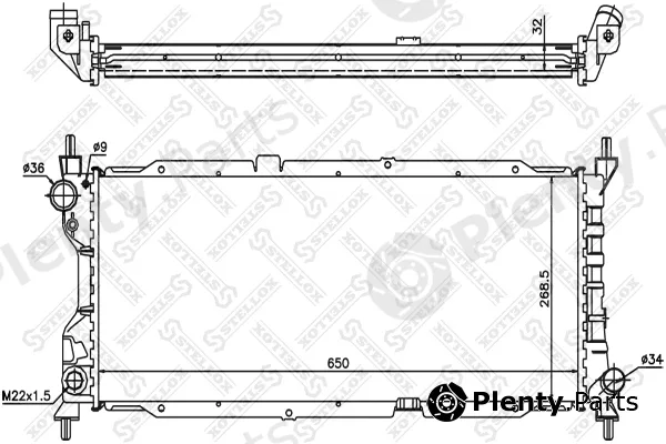 Stellox 10-25203-SX — Radiator, engine cooling