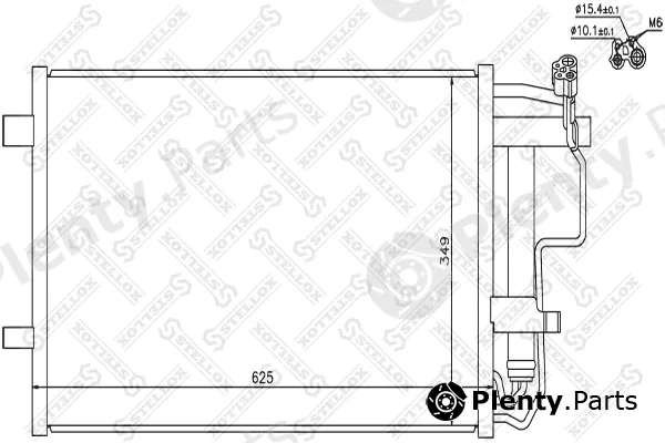 Stellox 10-45710-SX — Condenser, air conditioning