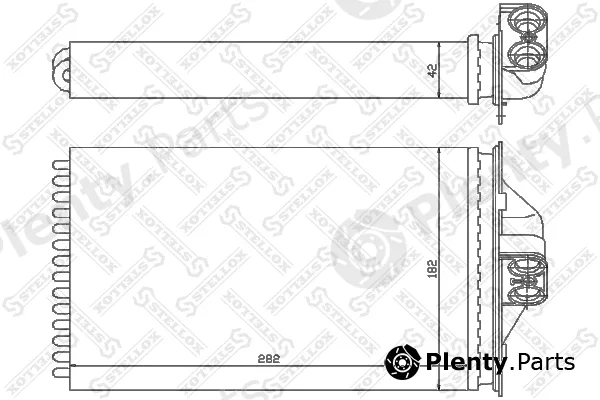 Stellox 10-35089-SX — Heat Exchanger, interior heating