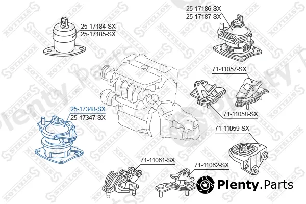 Stellox 25-17348-SX — Mounting, engine