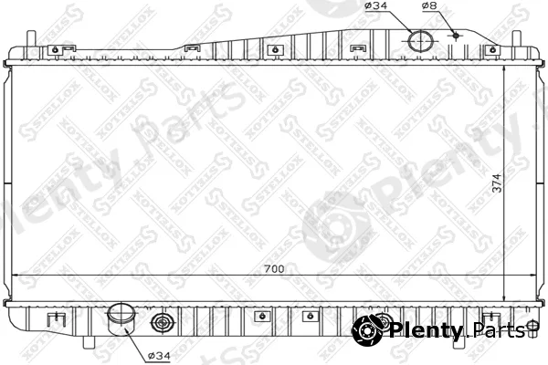 Stellox 10-25321-SX — Radiator, engine cooling