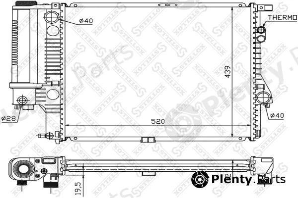 Stellox 10-25022-SX — Radiator, engine cooling