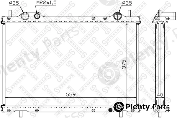 Stellox 10-25730-SX — Radiator, engine cooling