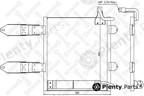 Stellox 10-45162-SX — Condenser, air conditioning