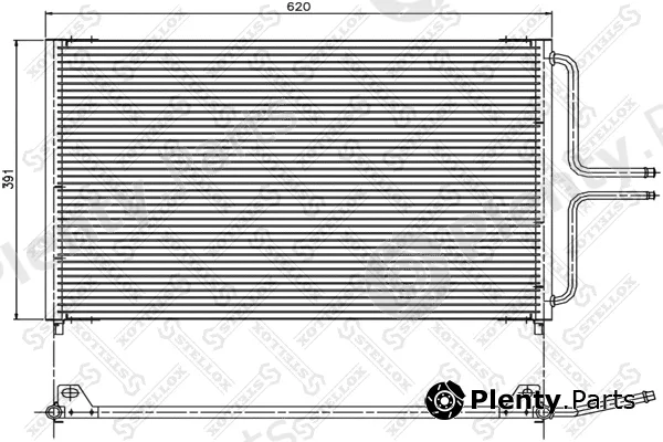 Stellox 10-45050-SX — Condenser, air conditioning