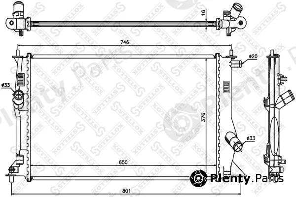 Stellox 10-26698-SX — Radiator, engine cooling