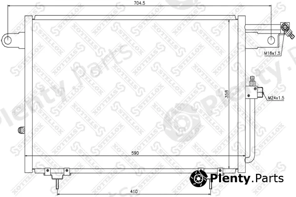Stellox 10-45007-SX — Condenser, air conditioning