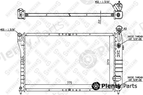 Stellox 10-26746-SX — Radiator, engine cooling